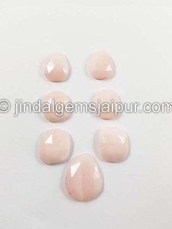 Pink Opal Rose Cut Slices
